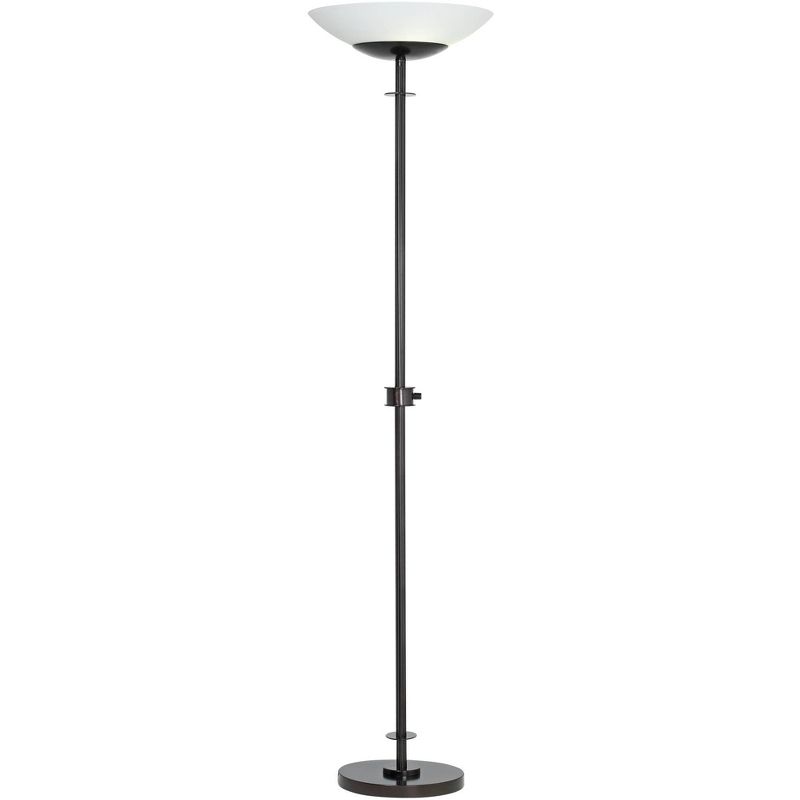 Franklin Iron Works Gentry Oil-Rubbed Bronze Downbridge Arc Floor Lamp