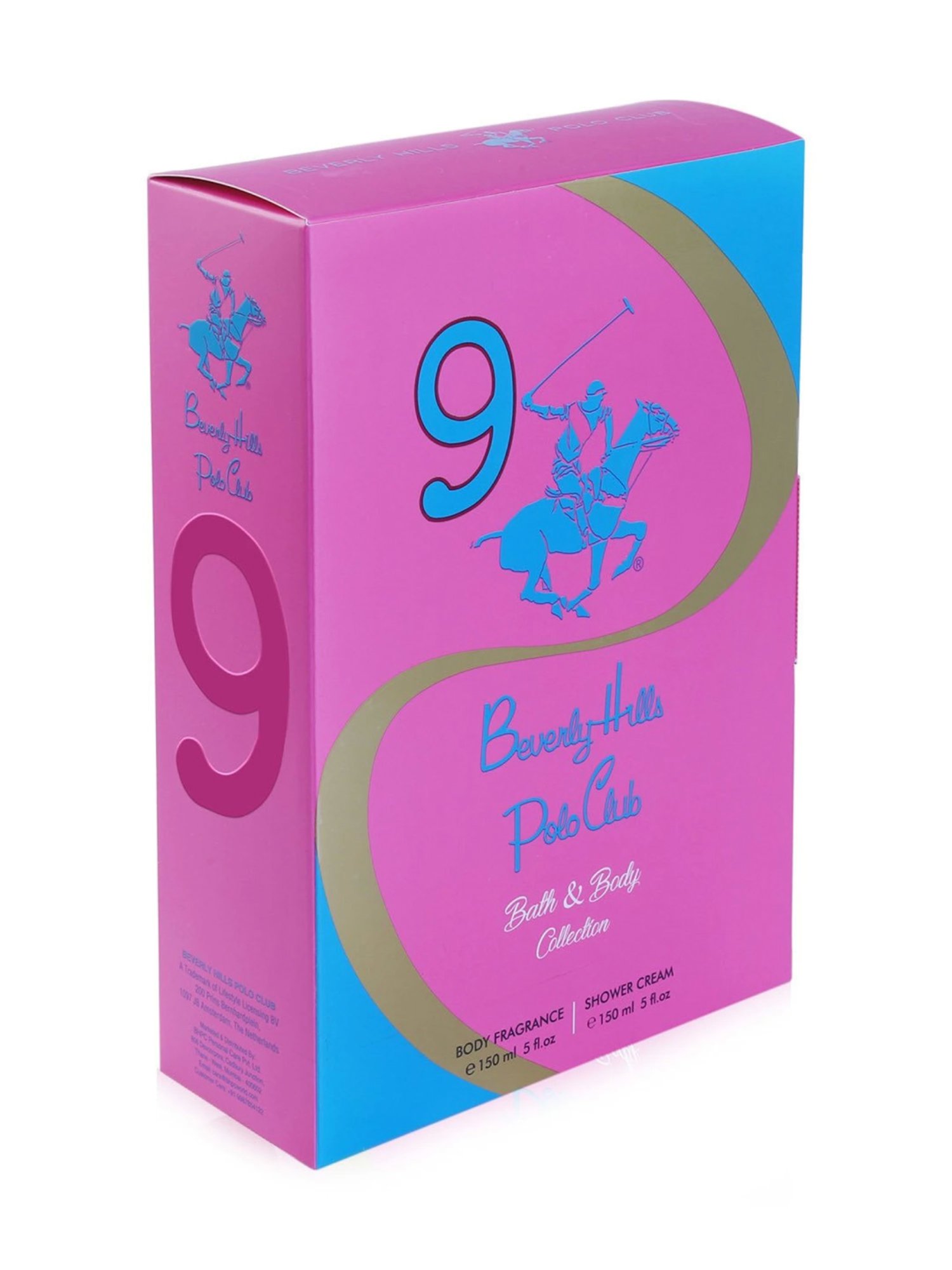 Beverly Hills Polo Club Sport No.9 Gift Set for Women with Body Spray & Shower Cream