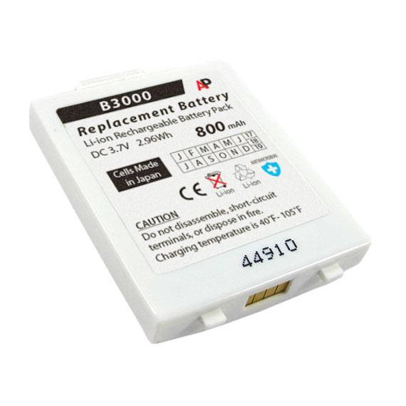 Replacement Battery for the Vocera Communications Badge B3000: White, 800 mAh.