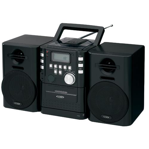 JENSEN CD-725 Portable CD Music System with Cassette & FM Stereo Radio