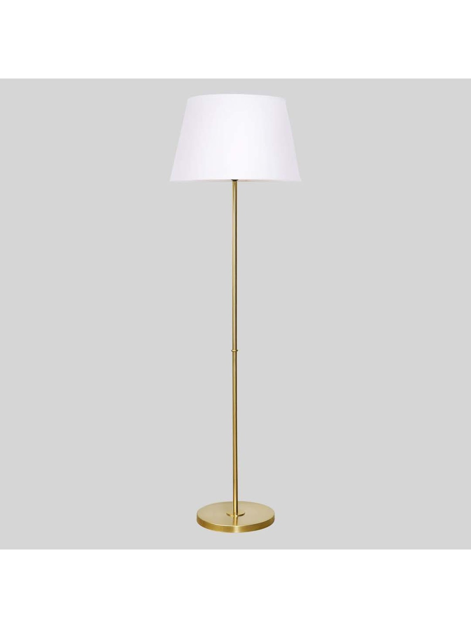 Kapoor E Illuminations Maserlo Shine Brass Metal Single Light Floor Lamp