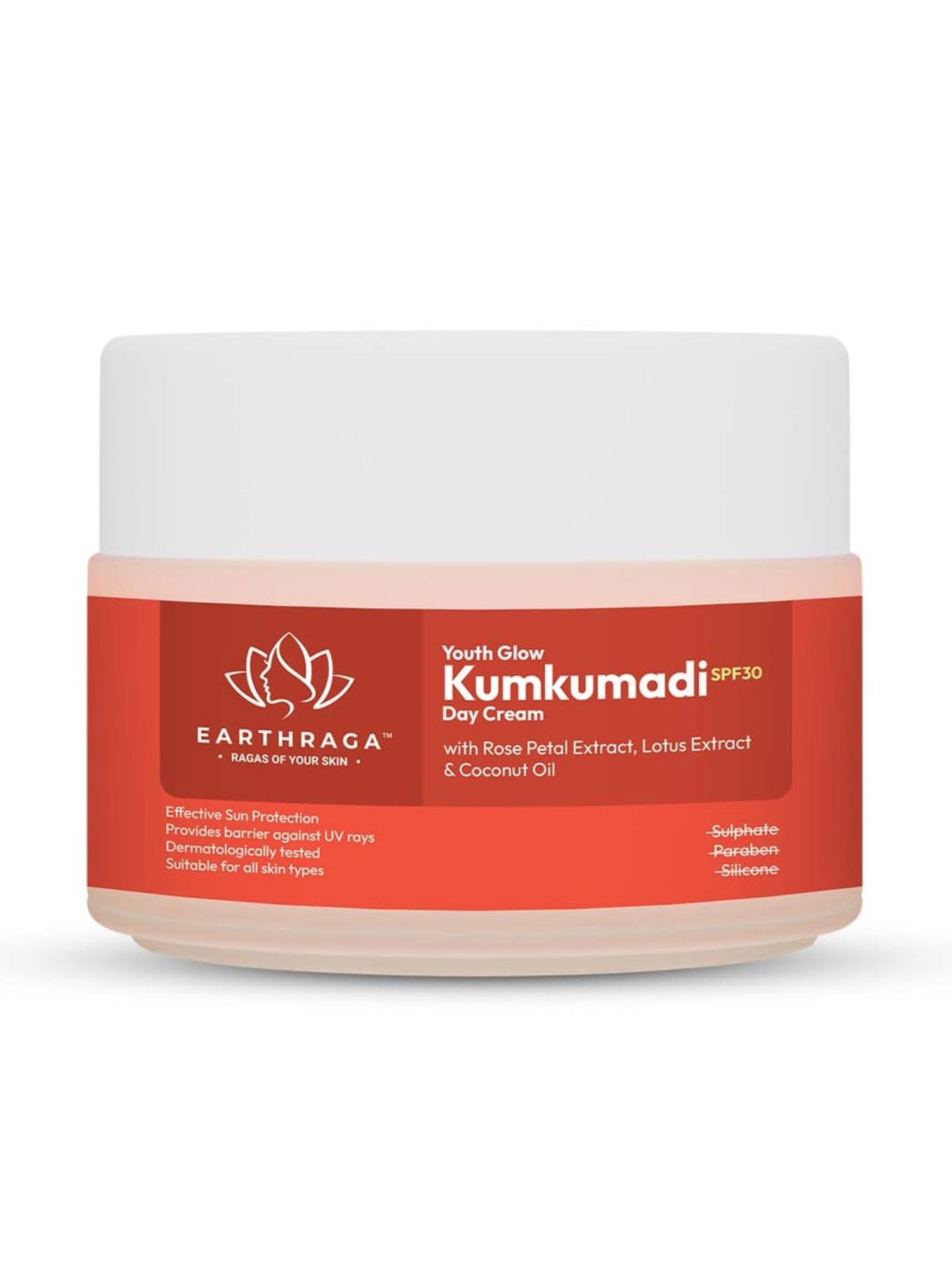 Earthraga Youth Glow Kumkumadi Day Cream SPF 30 - 100 ml