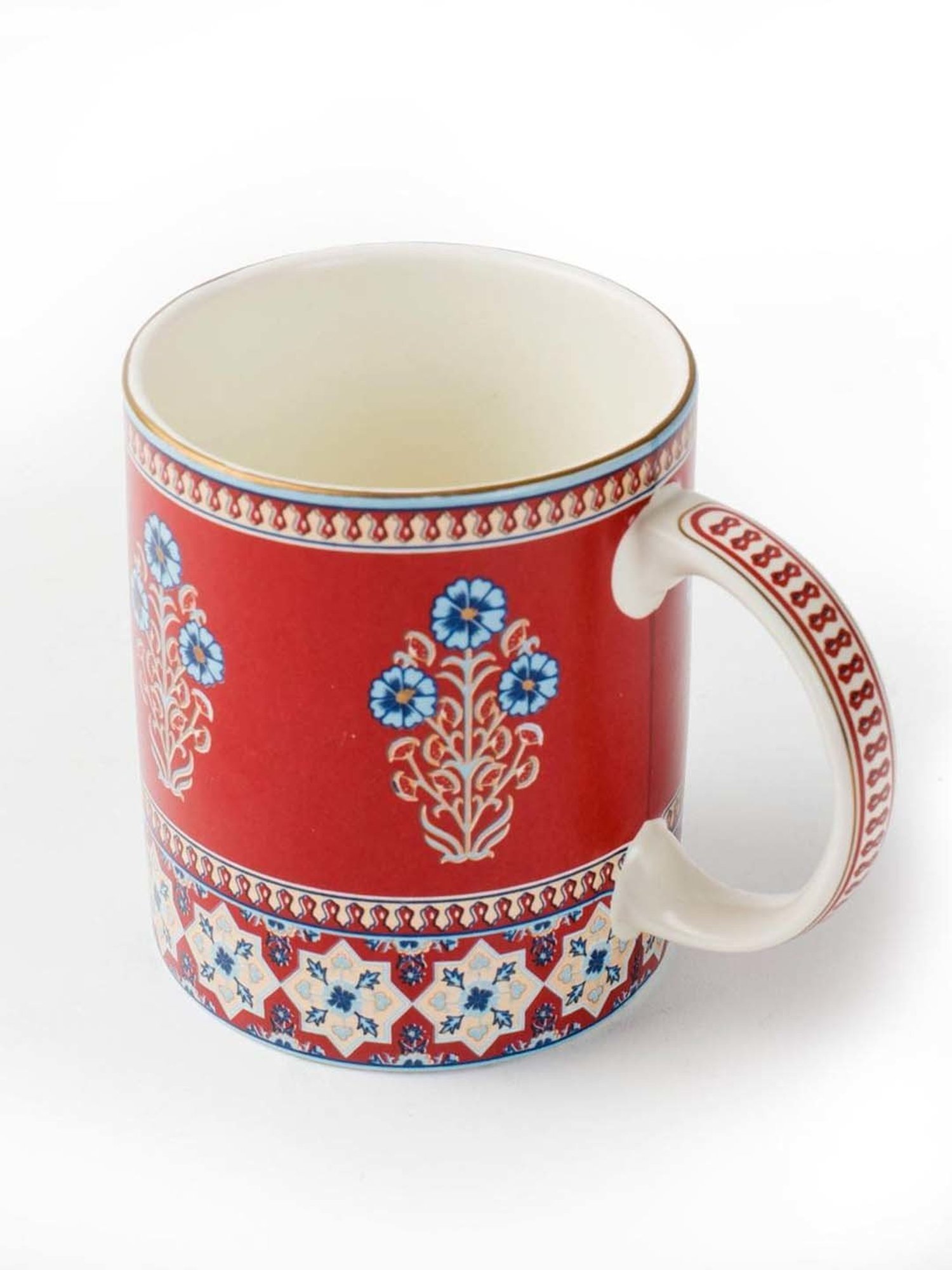 Fabindia Home Falak Red Ceramic Mug (270ml)