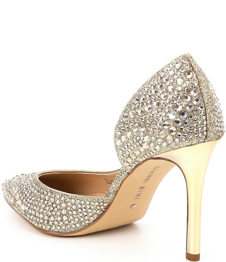 Gianni Bini Mairah Jeweled d'Orsay Stiletto Pumps