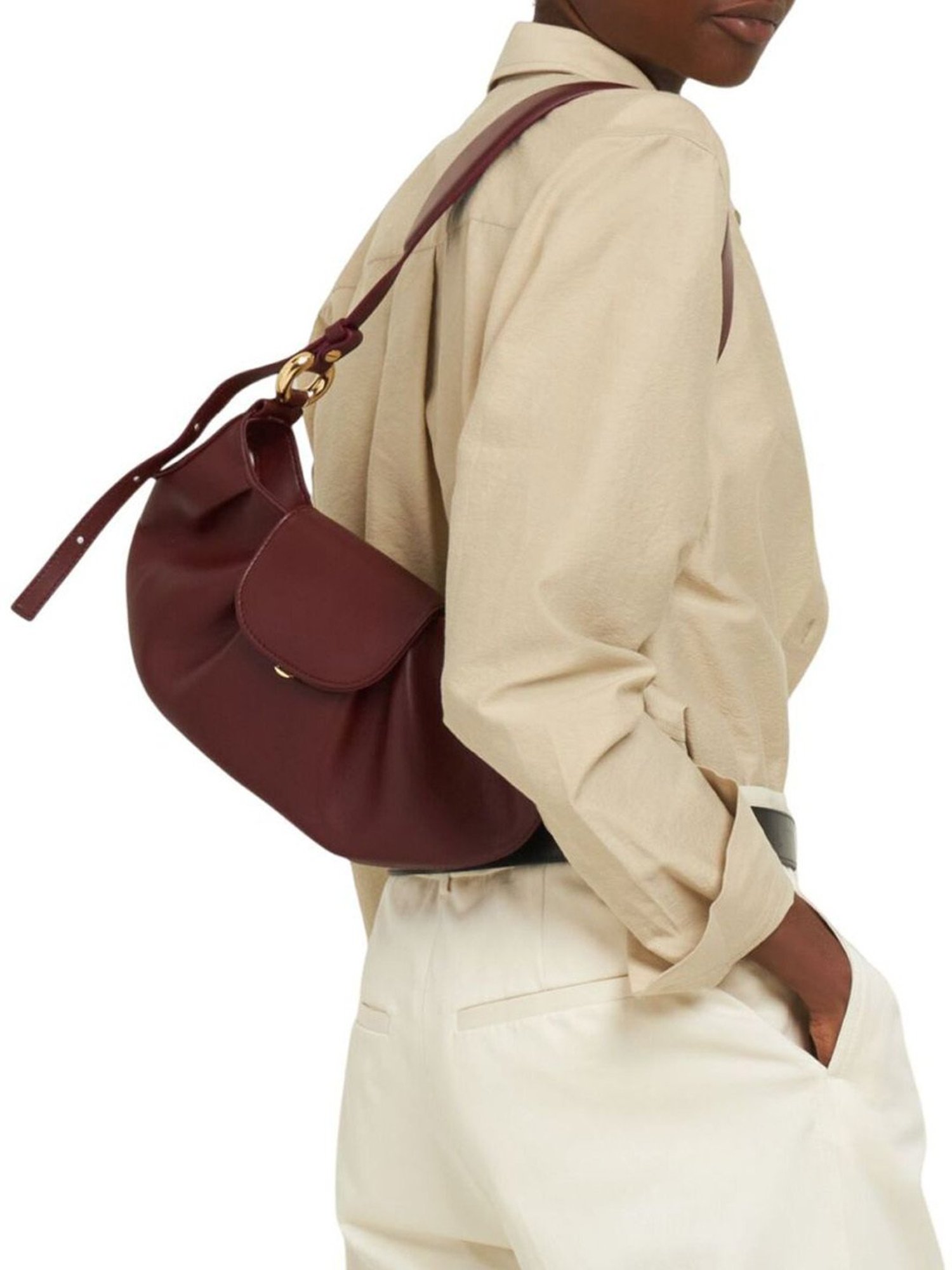 Themoire Marsala Mimesi Basic Shoulder Bag