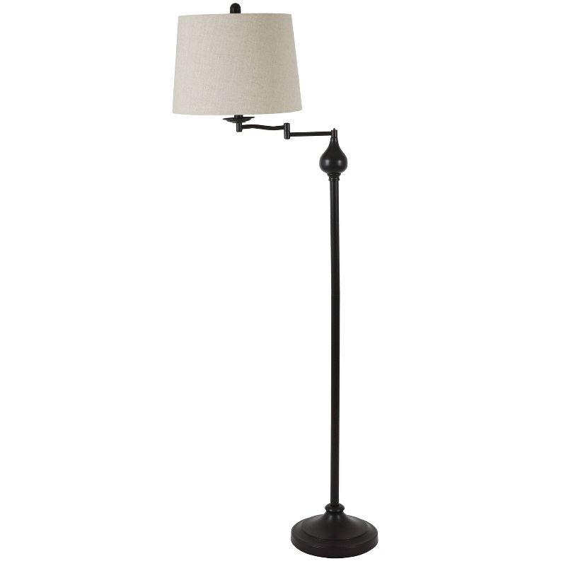 Franklin Iron Works Gentry Oil-Rubbed Bronze Downbridge Arc Floor Lamp
