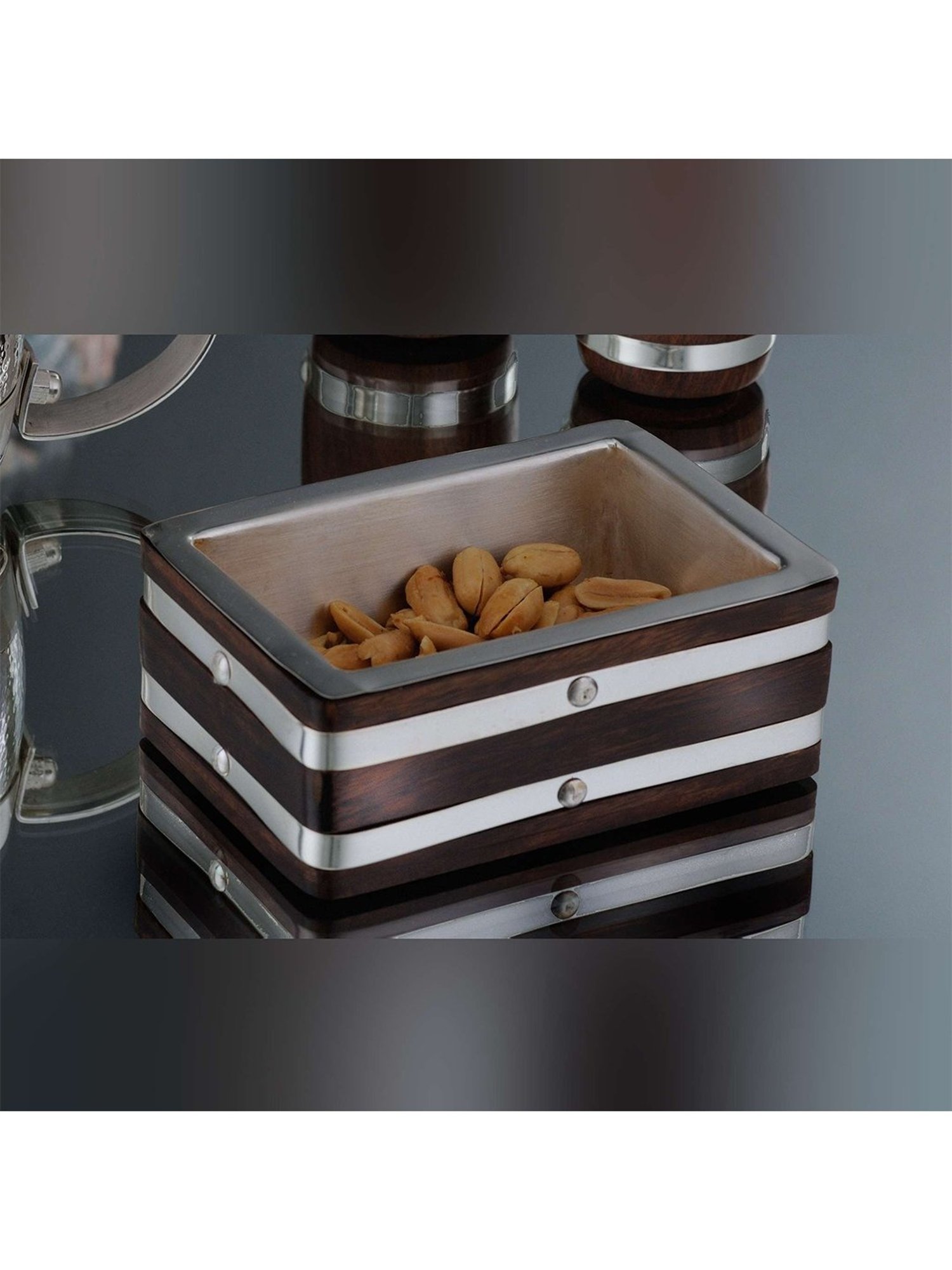 BlackCarrot Black & White Ceramic Dip Bowls Set of 2