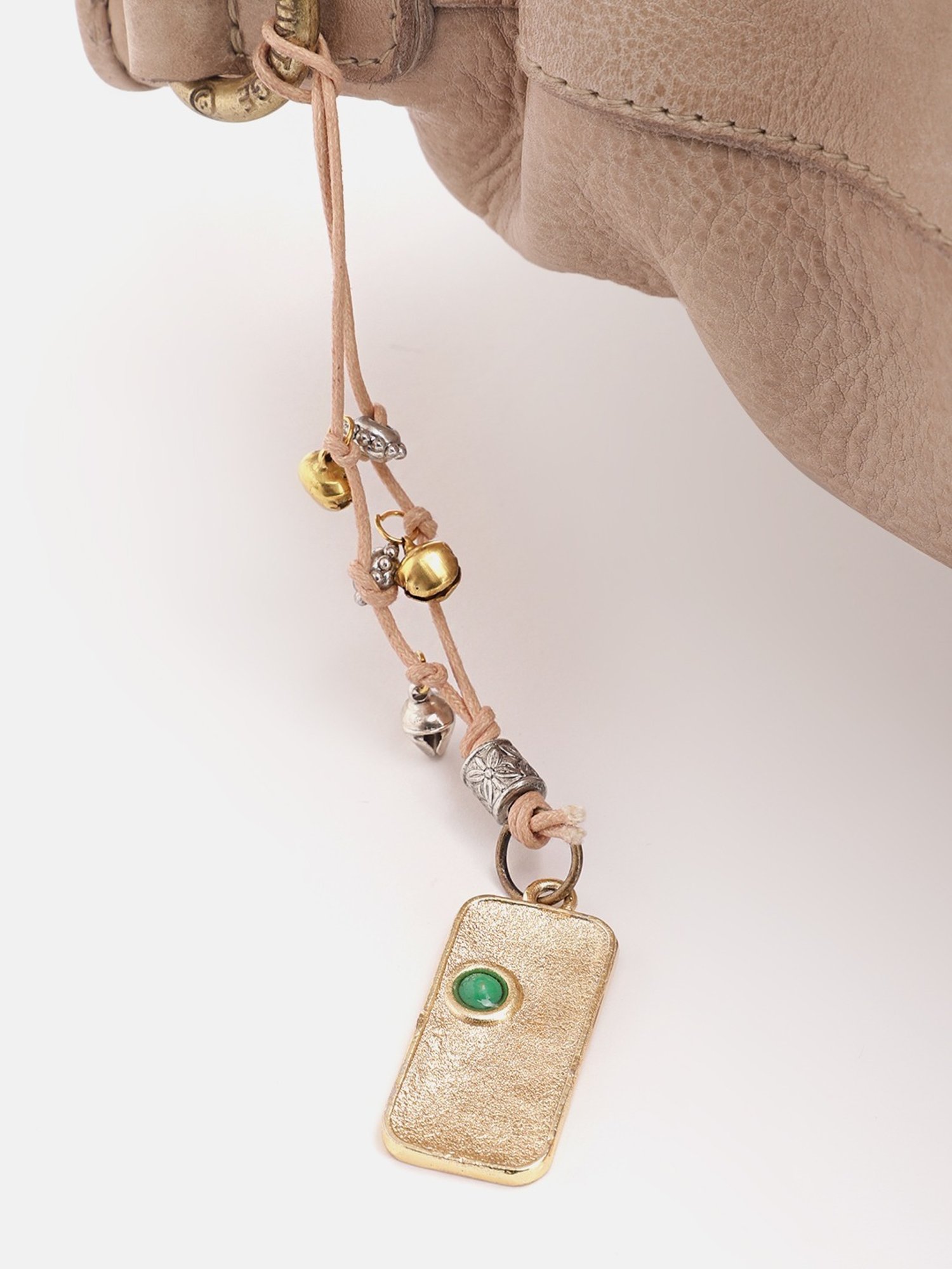 Art N Vintage Glory Beige Leather Textured Large Tote Handbag