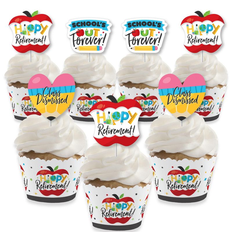 Big Dot of Happiness Best Mom Ever - Dessert Cupcake Toppers - Mother's Day Clear Treat Picks - Set of 24