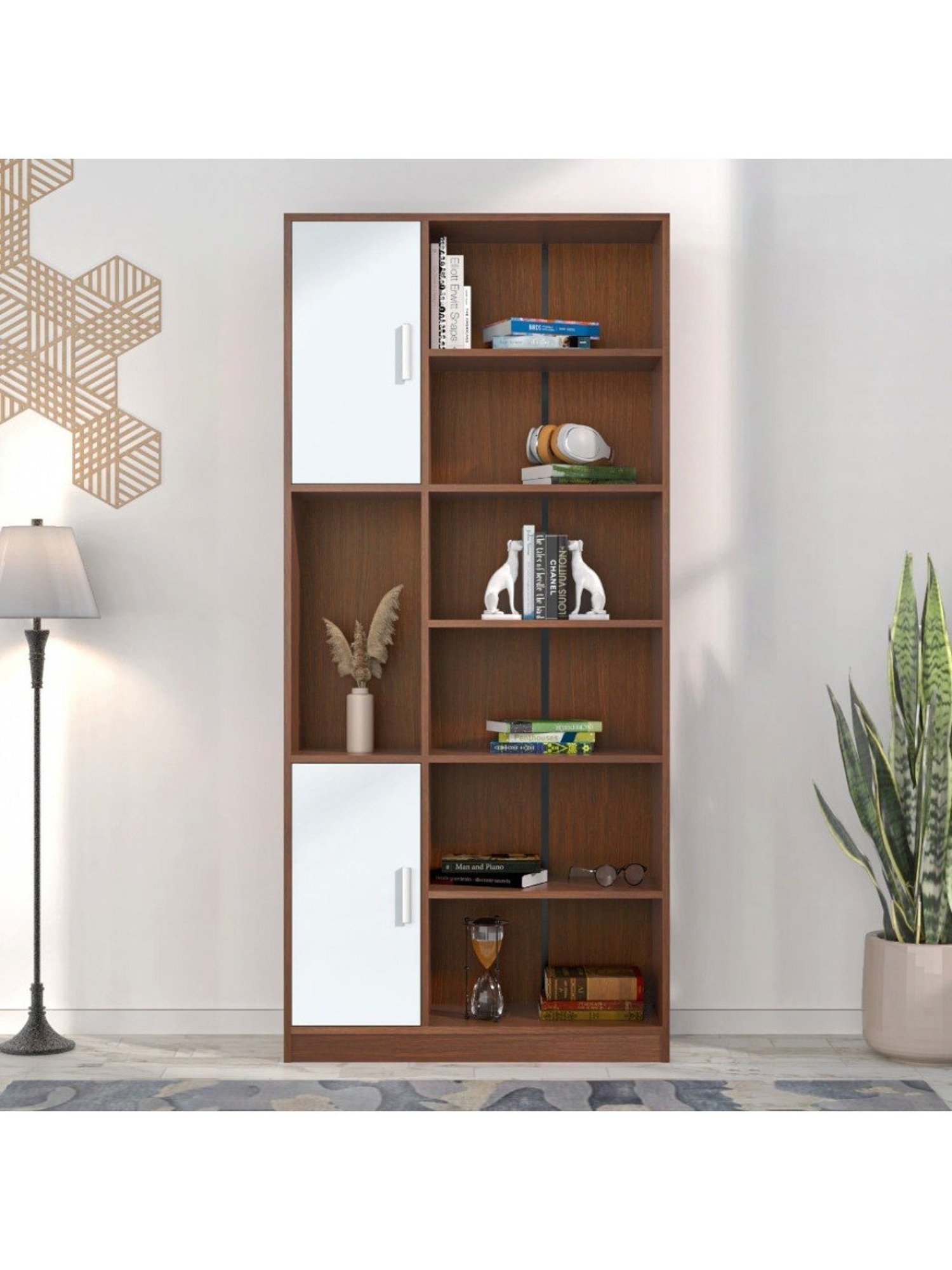 Nilkamal Cora White Engineered Wood TV Entertainment Unit with 2 Shelves