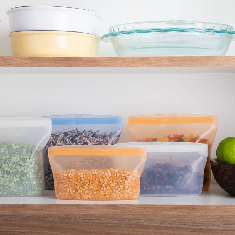 Progressive Reusable Silicone Sandwich Bag - Mellow Orange