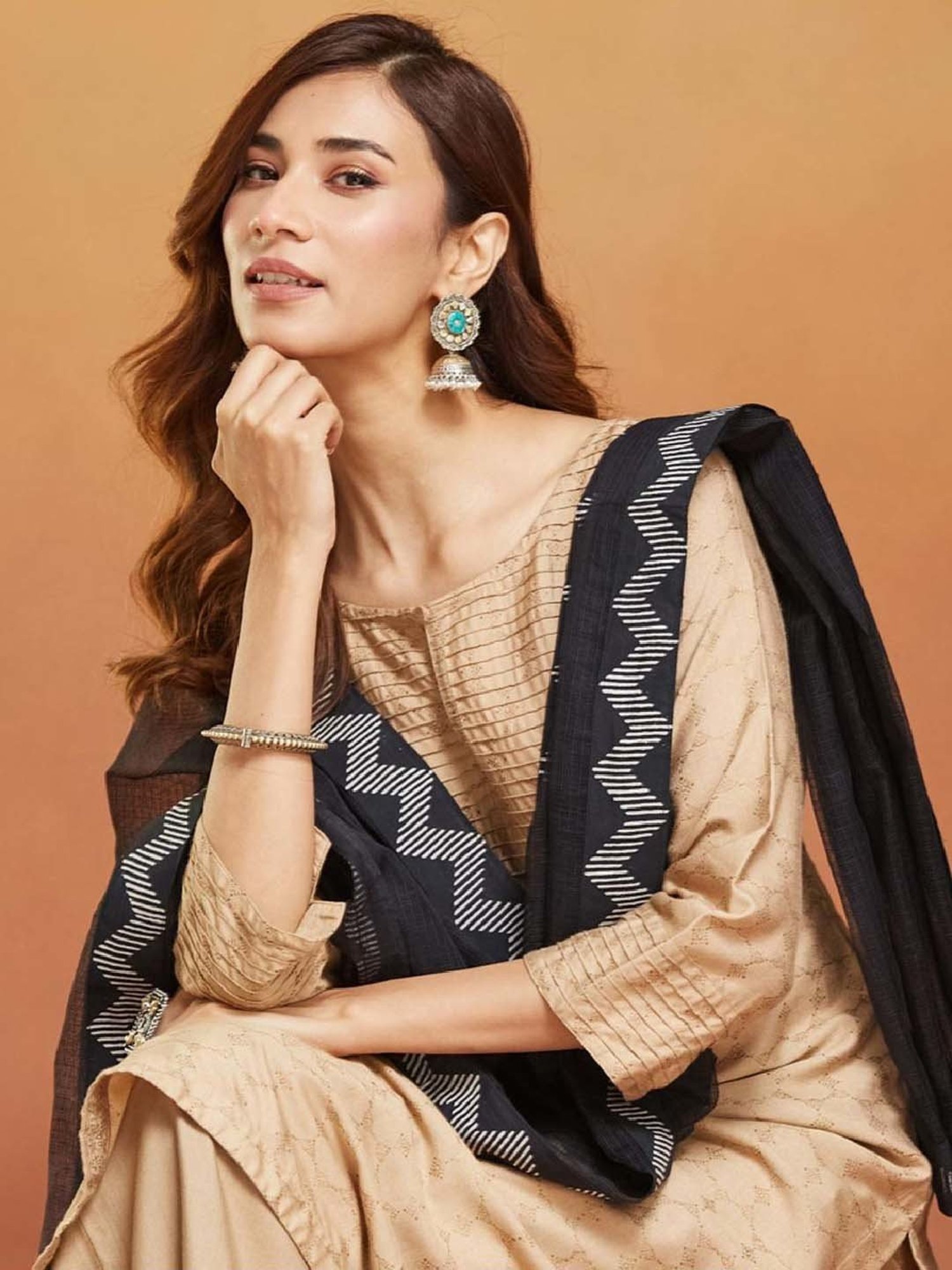 Stylum Multicolor Block Print Dupatta