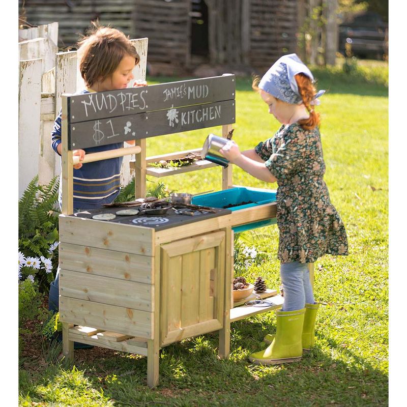 HearthSong - Indoor / Outdoor Mud Kitchen for Kids Outdoor Play
