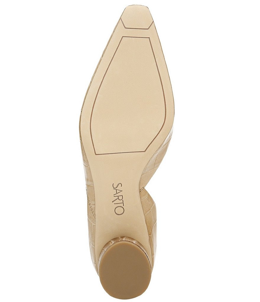 Franco Sarto Rita Croco Leather d'Orsay Pumps