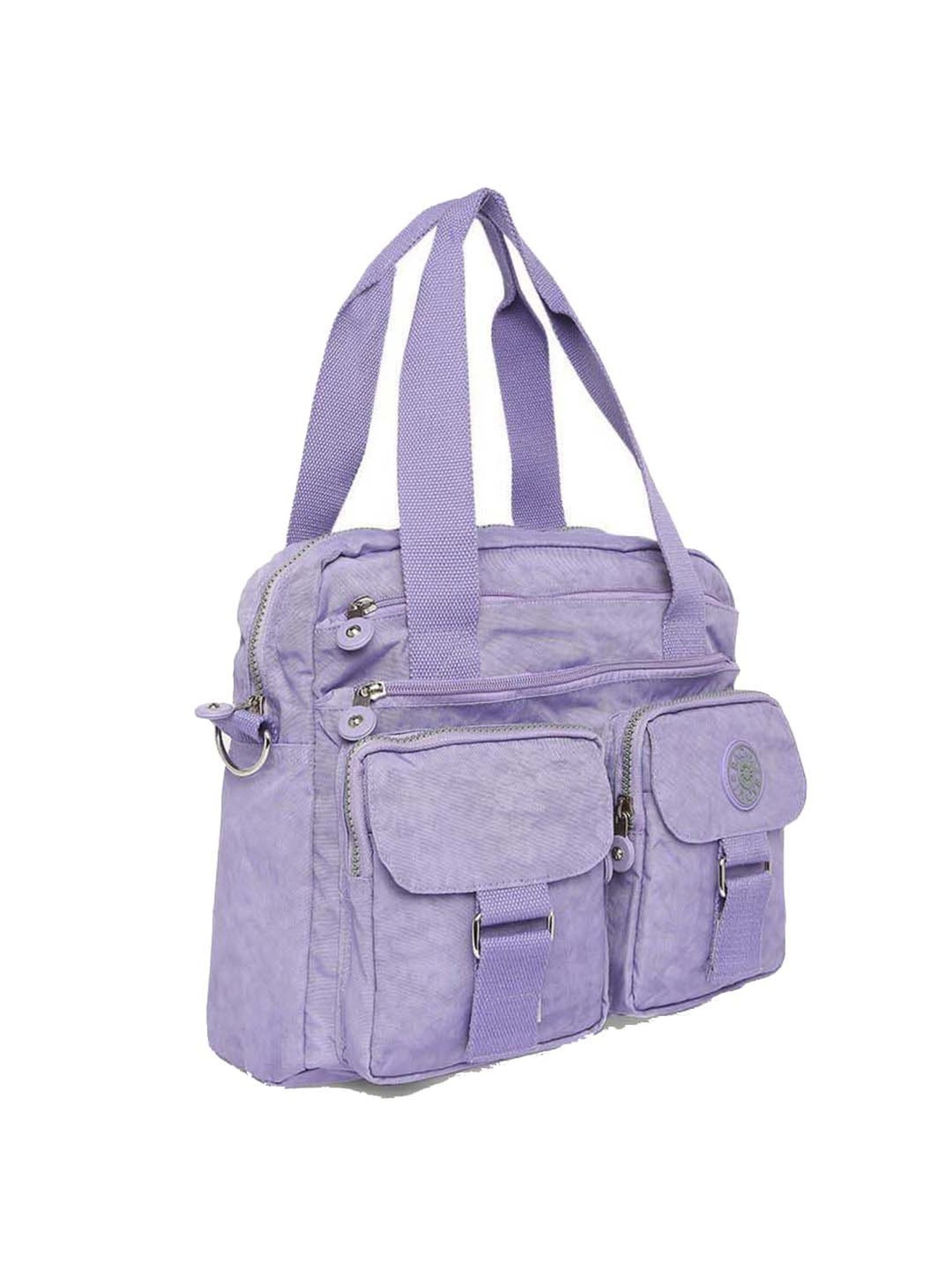 Baomi Purple Solid Medium Handbag