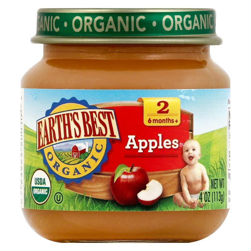 Earth's Best Stage 2 Organic Apples - 4oz