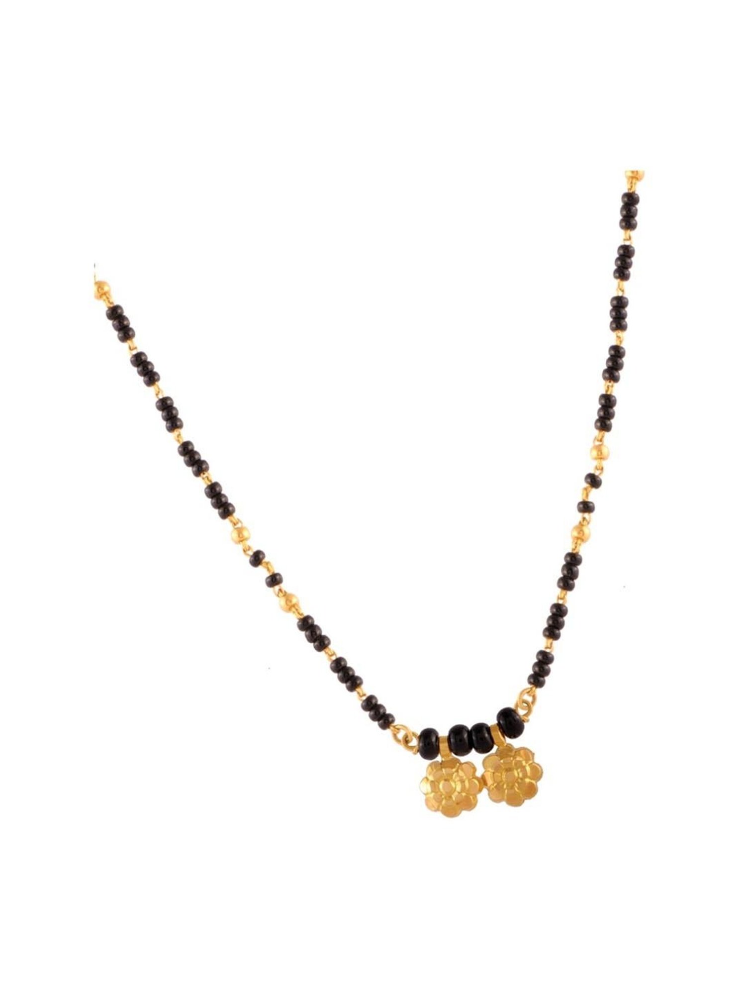 P.N.Gadgil Jewellers Gold Three Layered Orb Mangalsutra For Women