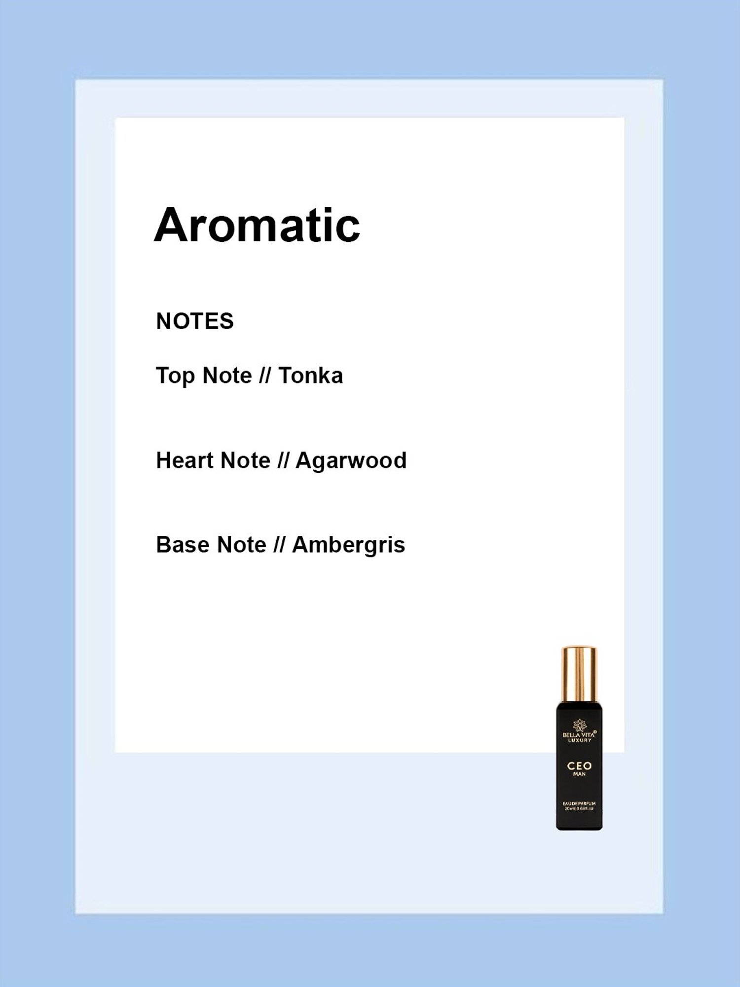 Bella Vita Luxury Ceo Man Eau De Parfum - 20 ml