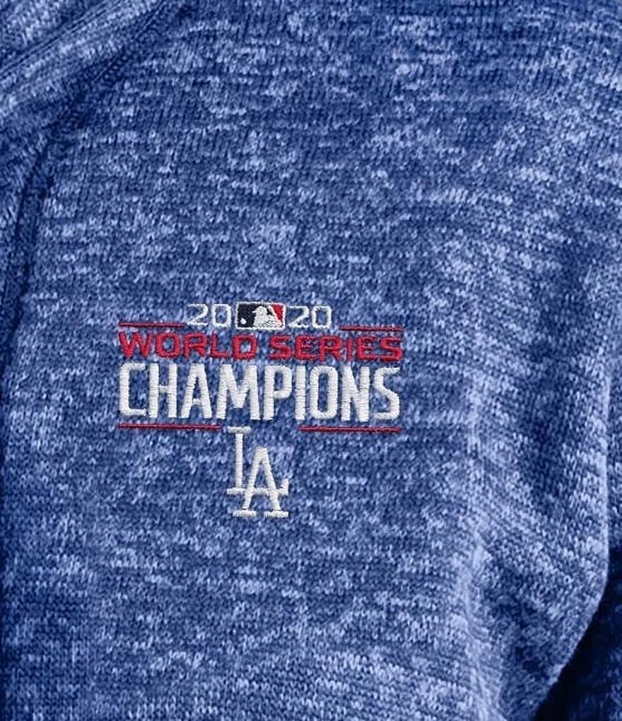 Antigua Los Angeles Dodgers 2020 MLB World Series Champions Fortune Quarter-Zip Pullover