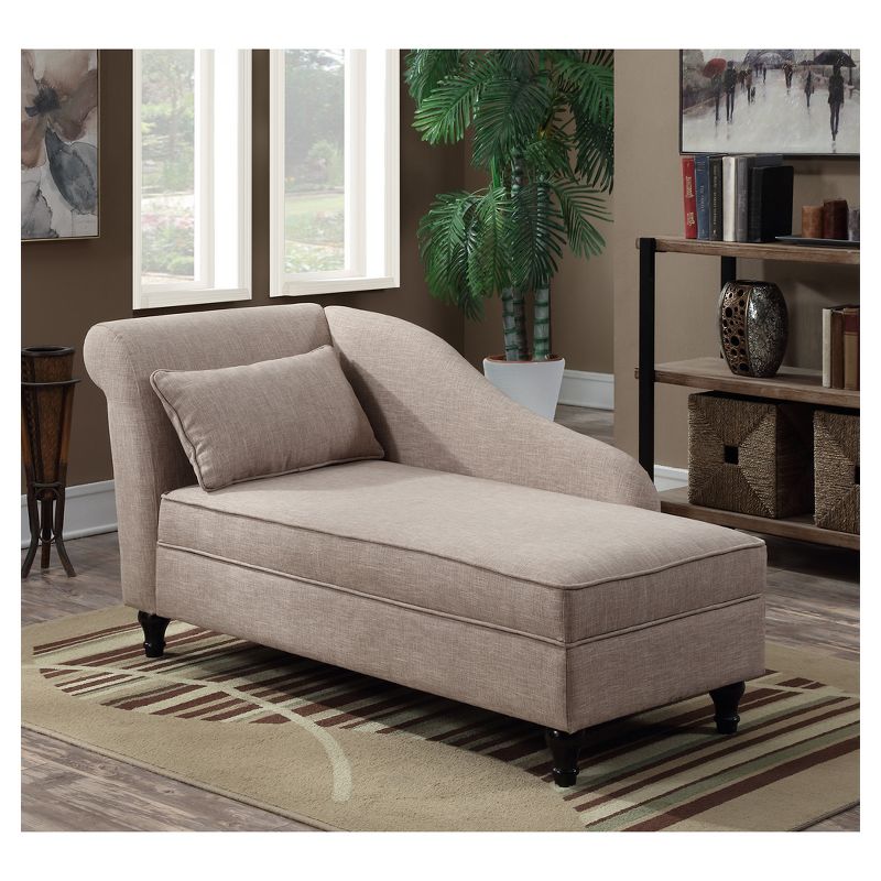 Pease Contemporary Faux Leather Upholstered Crystal Button Tufted Chaise Lounge White - Baxton Studio