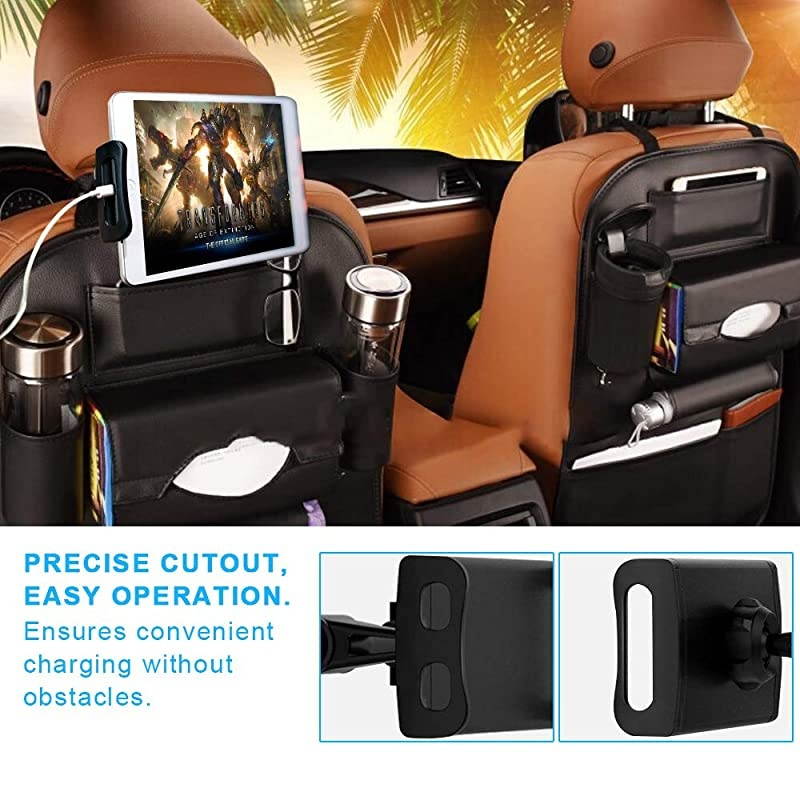 Headrest Mount Tablet Headrest Holder Backseat Seat Mount Holder Universal 360&deg; Rotating Adjustable for All 6105 Tablet iPad iPad Air iPad MiniSamsung GalaxyCell Phones 458 Red