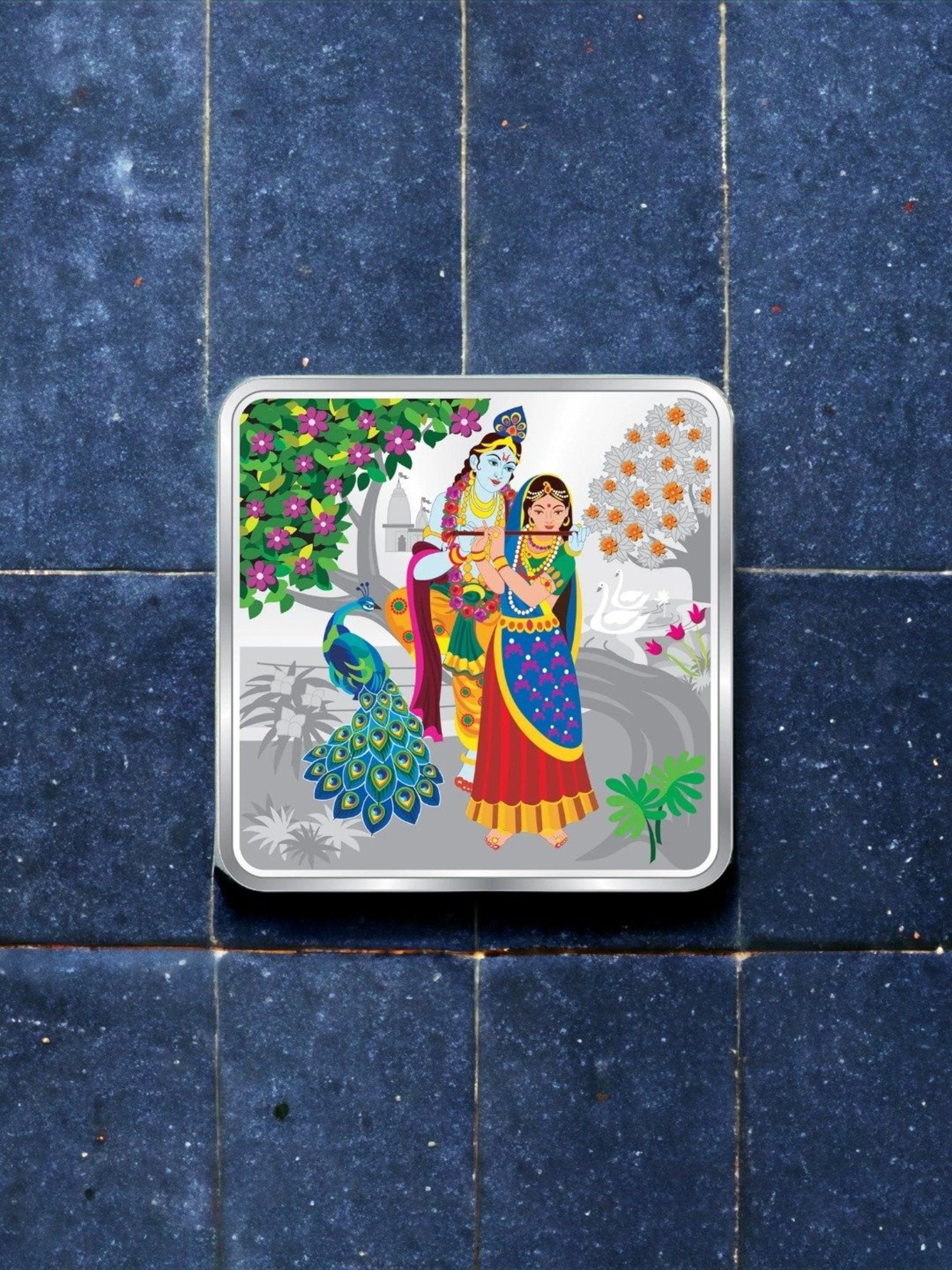 Taraash Radha Krishna 999 20gm Silver Coin by ACPL