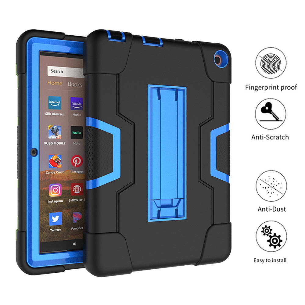Mignova for Amazon Fire HD 8 2020 Case, Fire HD 8 Plus Case Heavy Duty Drop-Proof Shock-Proof Rugged Hybrid Case with Kickstand for Amazon Fire HD 8 2020 / Fire HD 8 Plus Tablet 10th Gen 2020