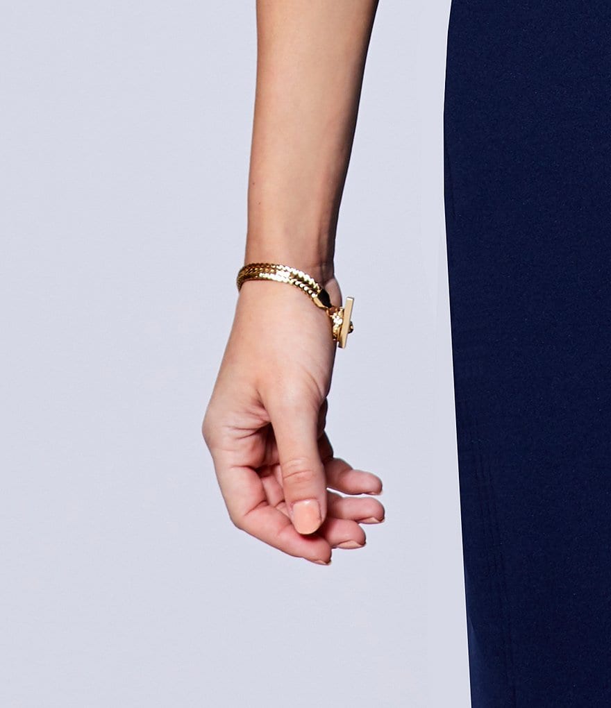 Anne Klein Gold Flex Chain Bracelet