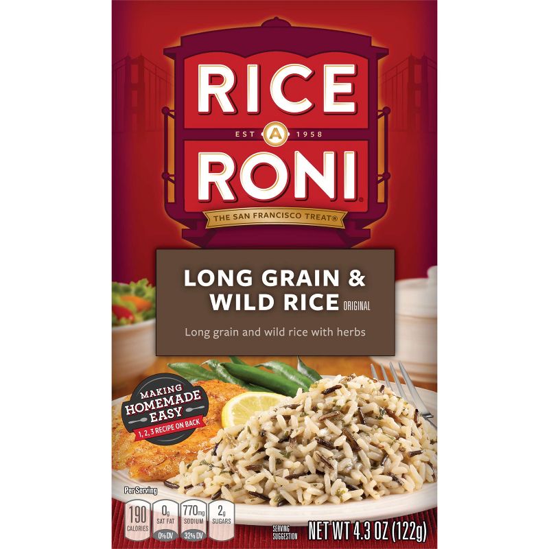 Rice A Roni Long Grain & Wild Rice - 4.3oz