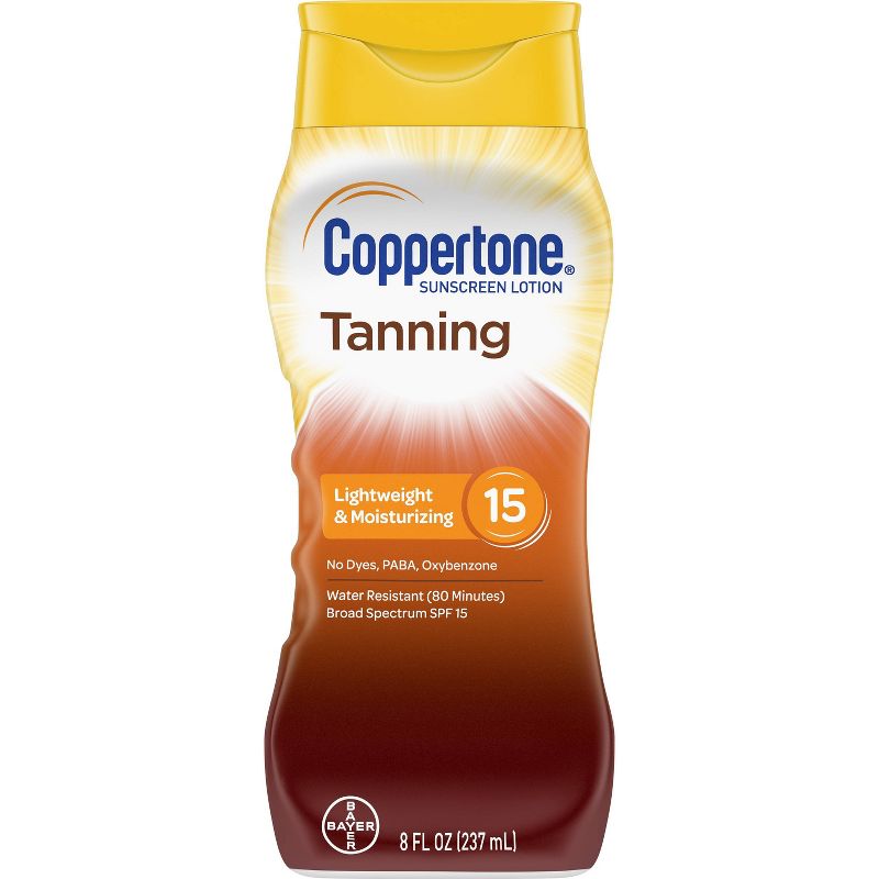 Coppertone Tanning Sunscreen Lotion - SPF 15 - 8oz