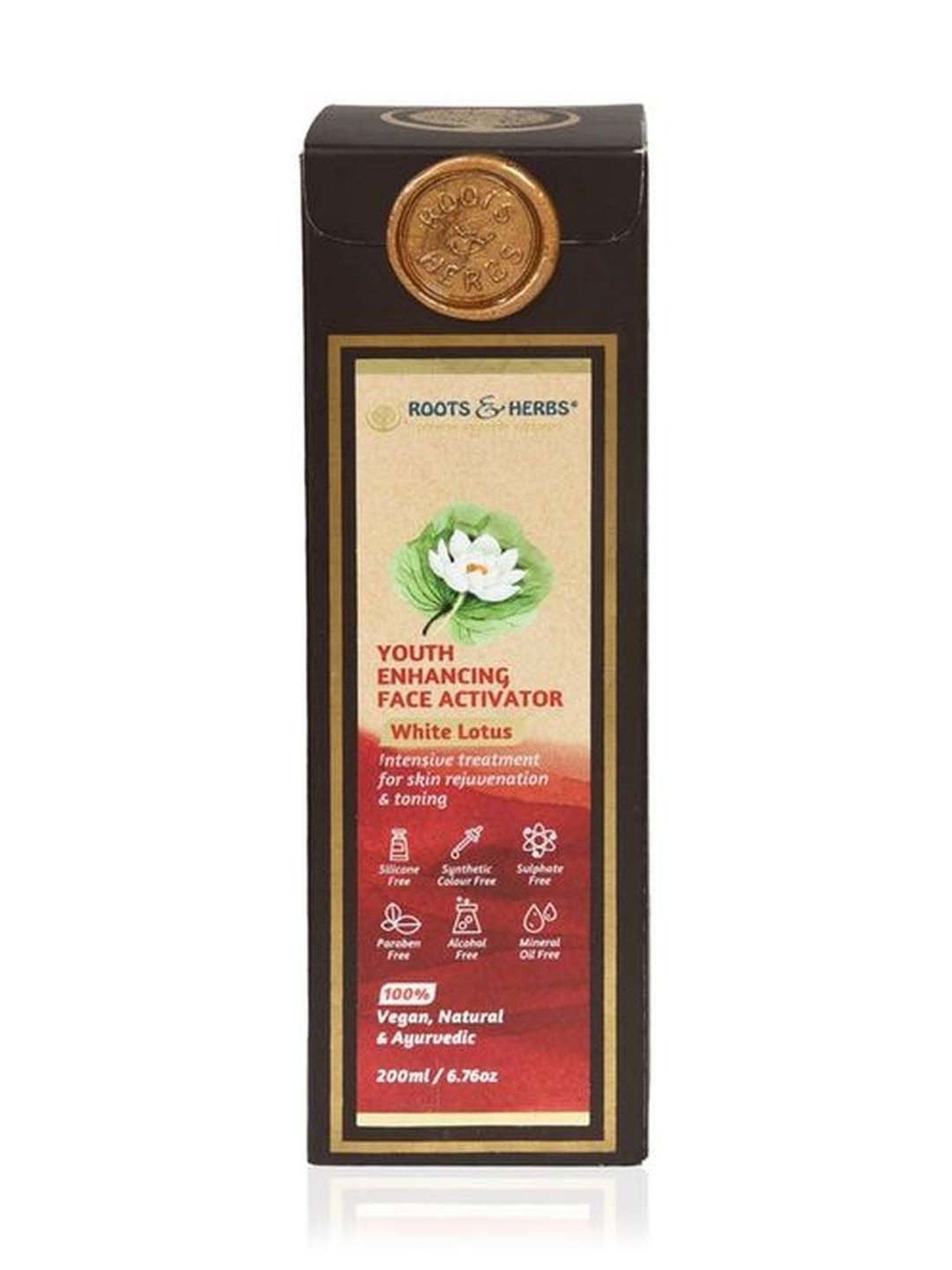 ROOTS AND HERBS White Lotus Youth Enhancing Face Activator - 220 ml
