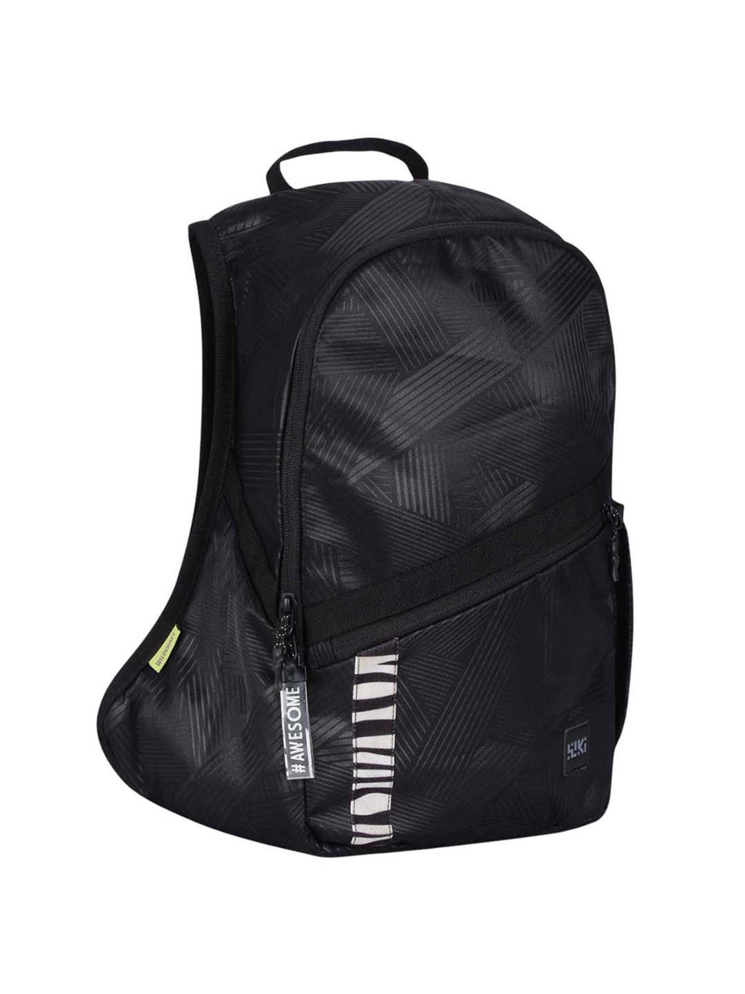 Wiki Snappy Black Medium Backpack