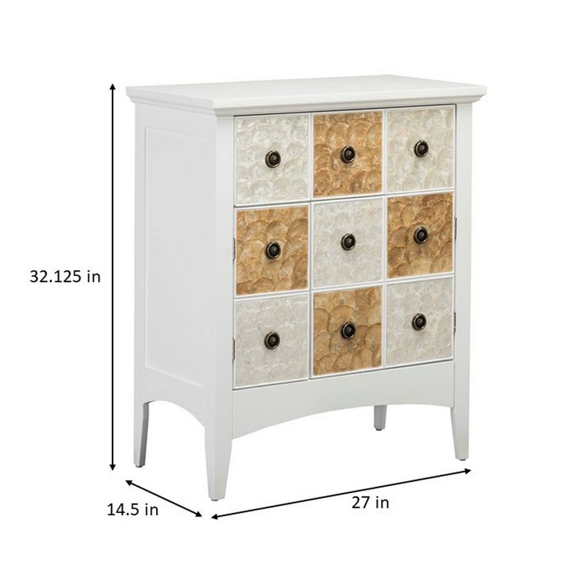 32" Durdle Accent Cabinet White - Elegant Home Fashions