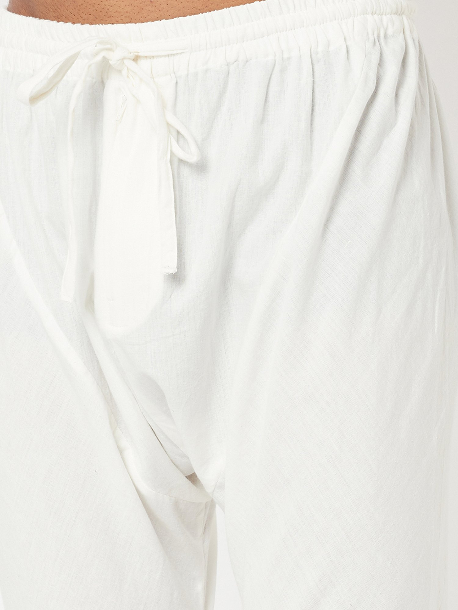 Fabindia White Comfort Fit Churidar