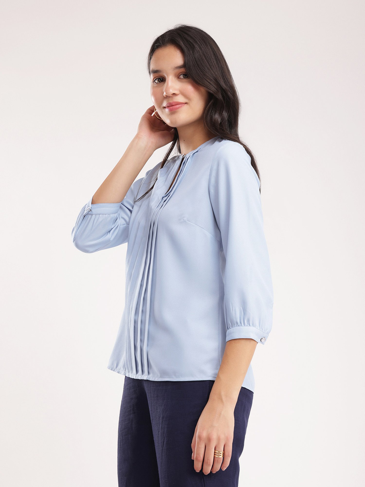 Fablestreet Blue Relaxed Fit Top