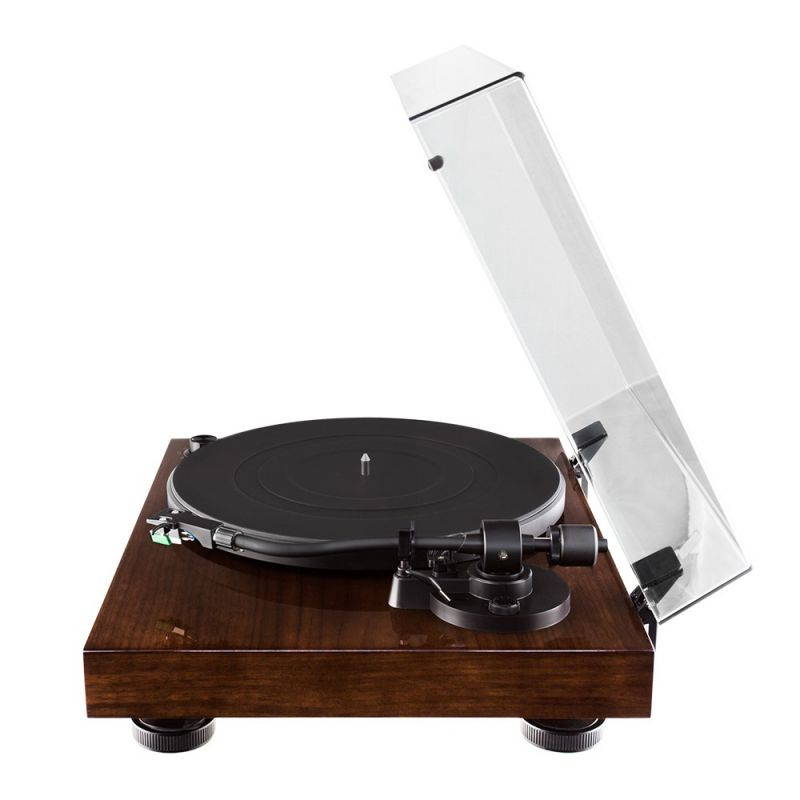Fluance RT81 Elite High Fidelity Vinyl Turntable Record Player with Audio Technica AT95E Cartridge, Belt Drive, Built-in Preamp, Adjustable Counterweight, Solid Wood Plinth - Walnut