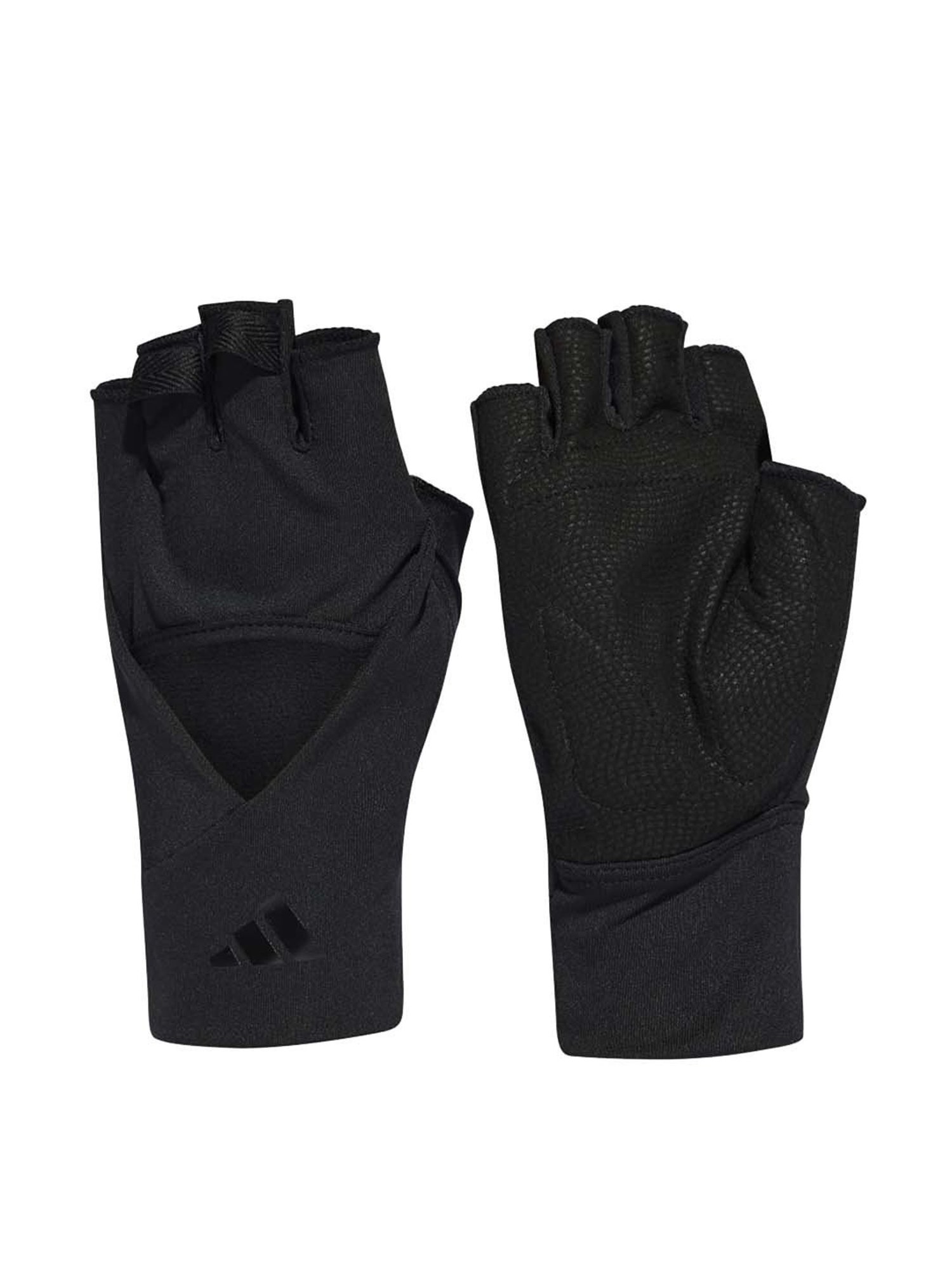 Royal Enfield Black Leather Solid Gloves
