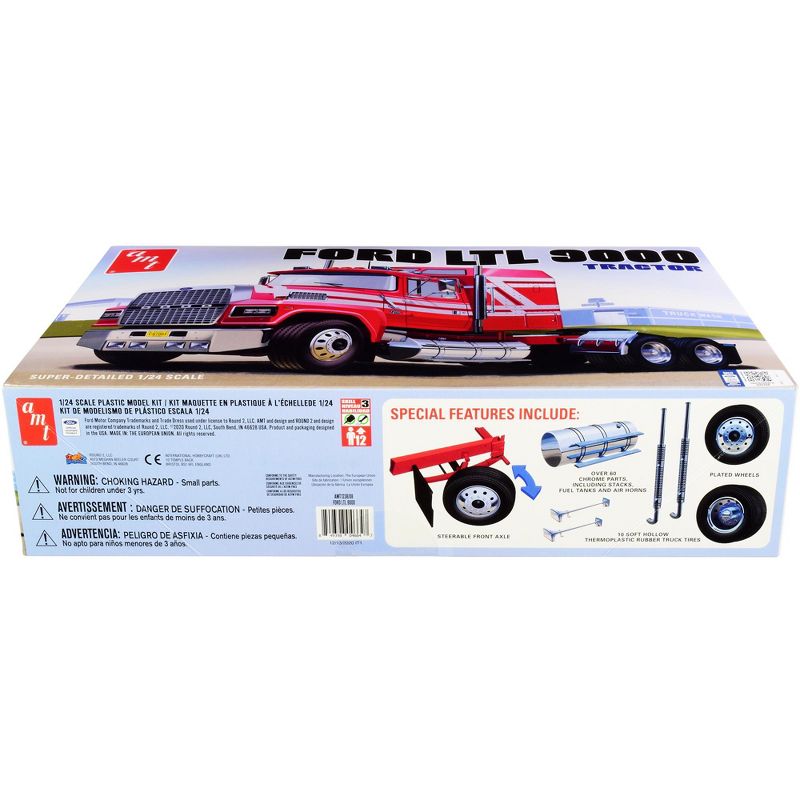 Skill 3 Model Kit Ford LTL 9000 Semi Tractor 1/24 Scale Model by AMT