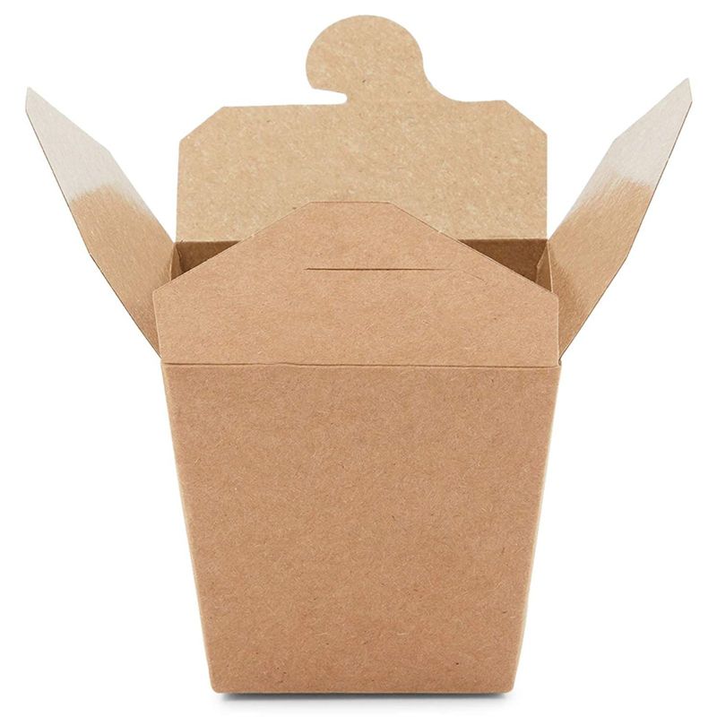 Stockroom Plus 60 Pack Small Take Out Boxes, Mini Kraft Paper To Go Food Containers (8 oz)