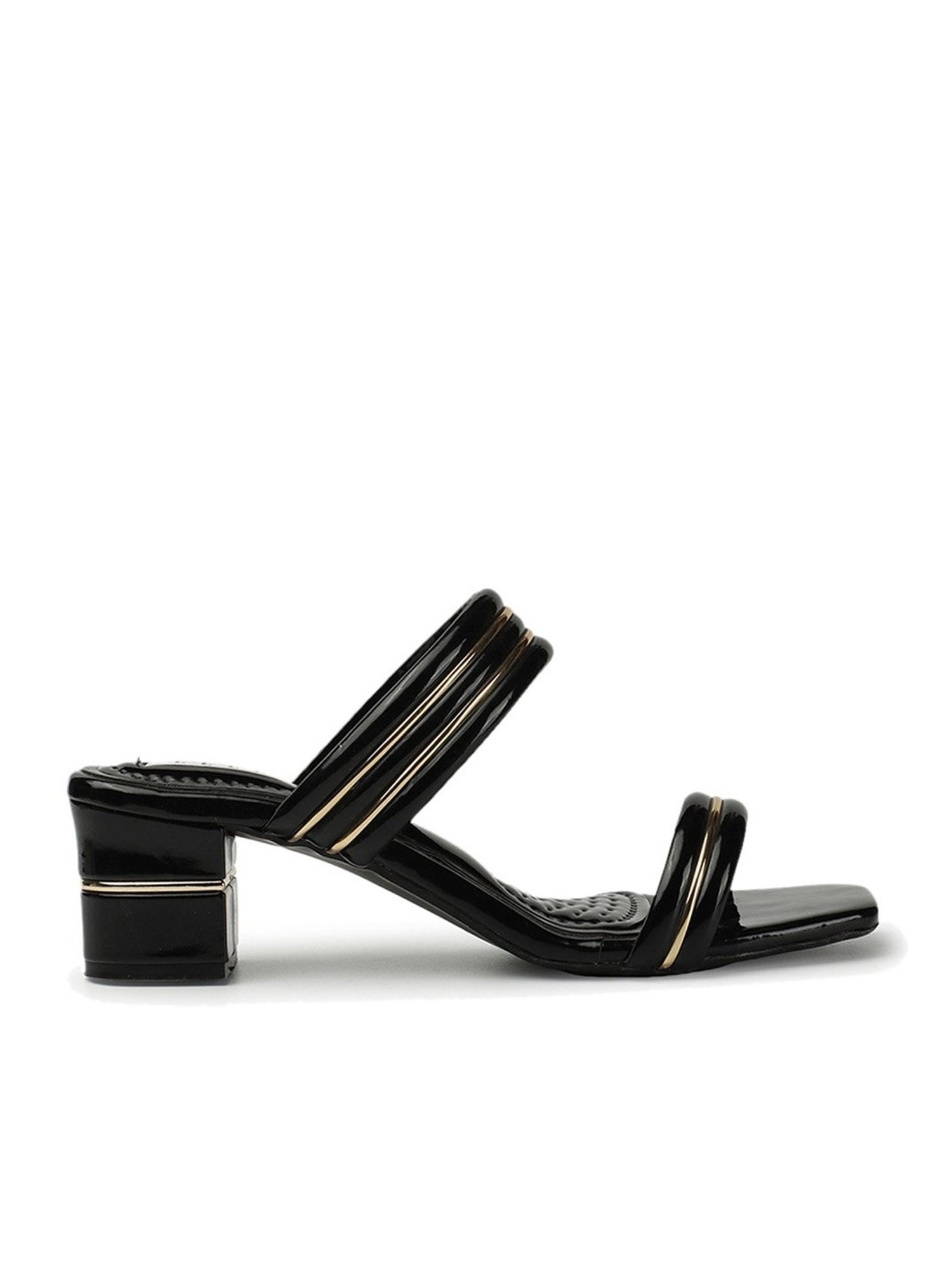 Elle Women's Black Casual Sandals