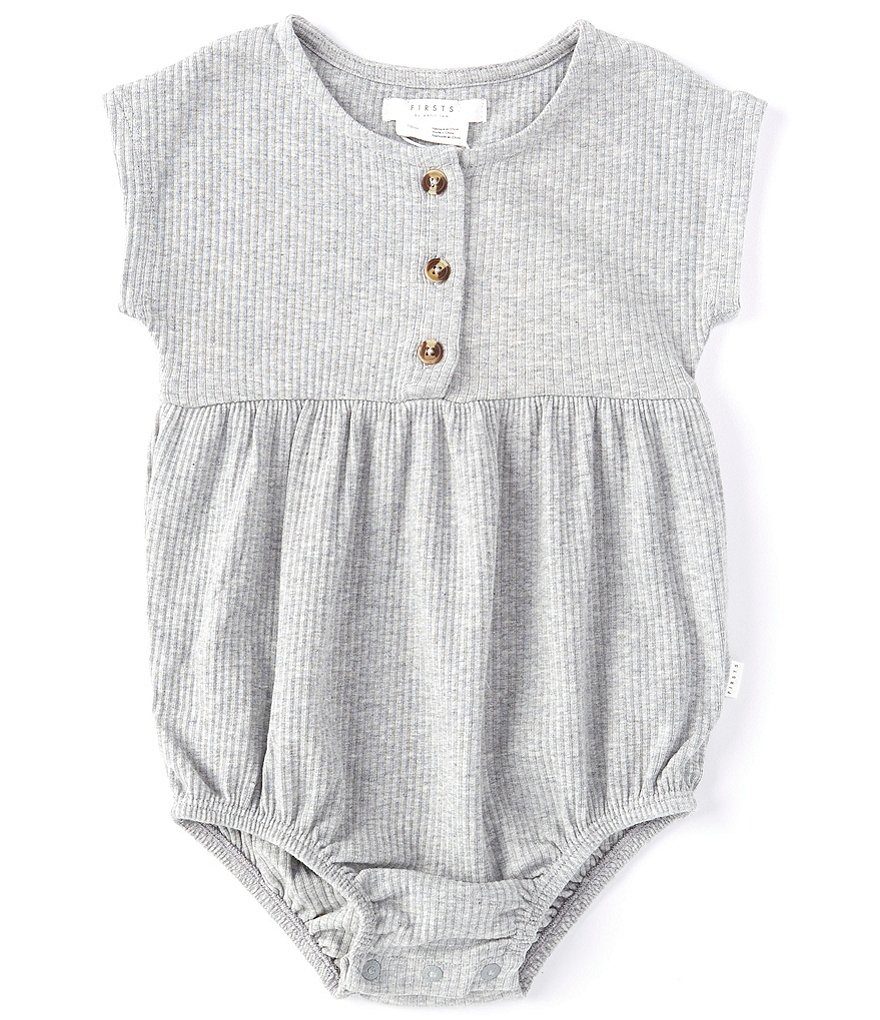 Petit Lem Baby Girls 12-24 Months Ribbed Bubble Shortall