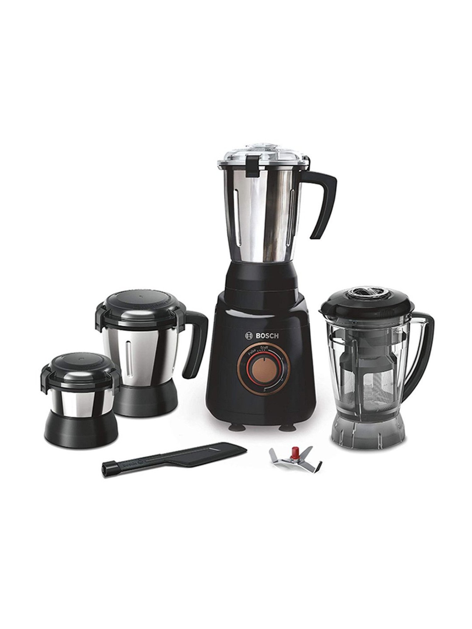 Bosch 750 Watt Trumixx Style Powerful Mixer Grinder with stone pounding blade (Black)