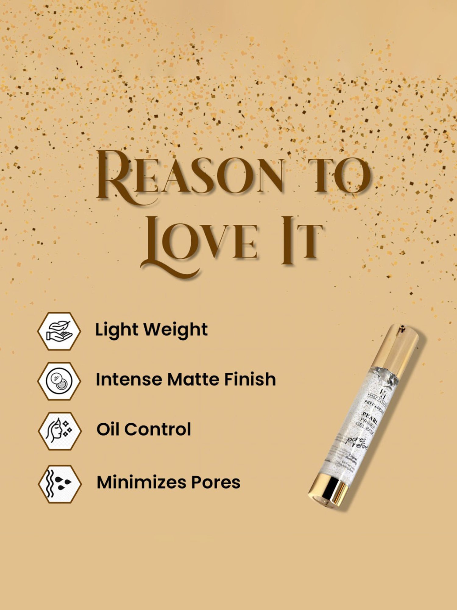 Half N Half Prep+Prime Pearl Primer Gel Base Pores Refine Clear - 30 ml