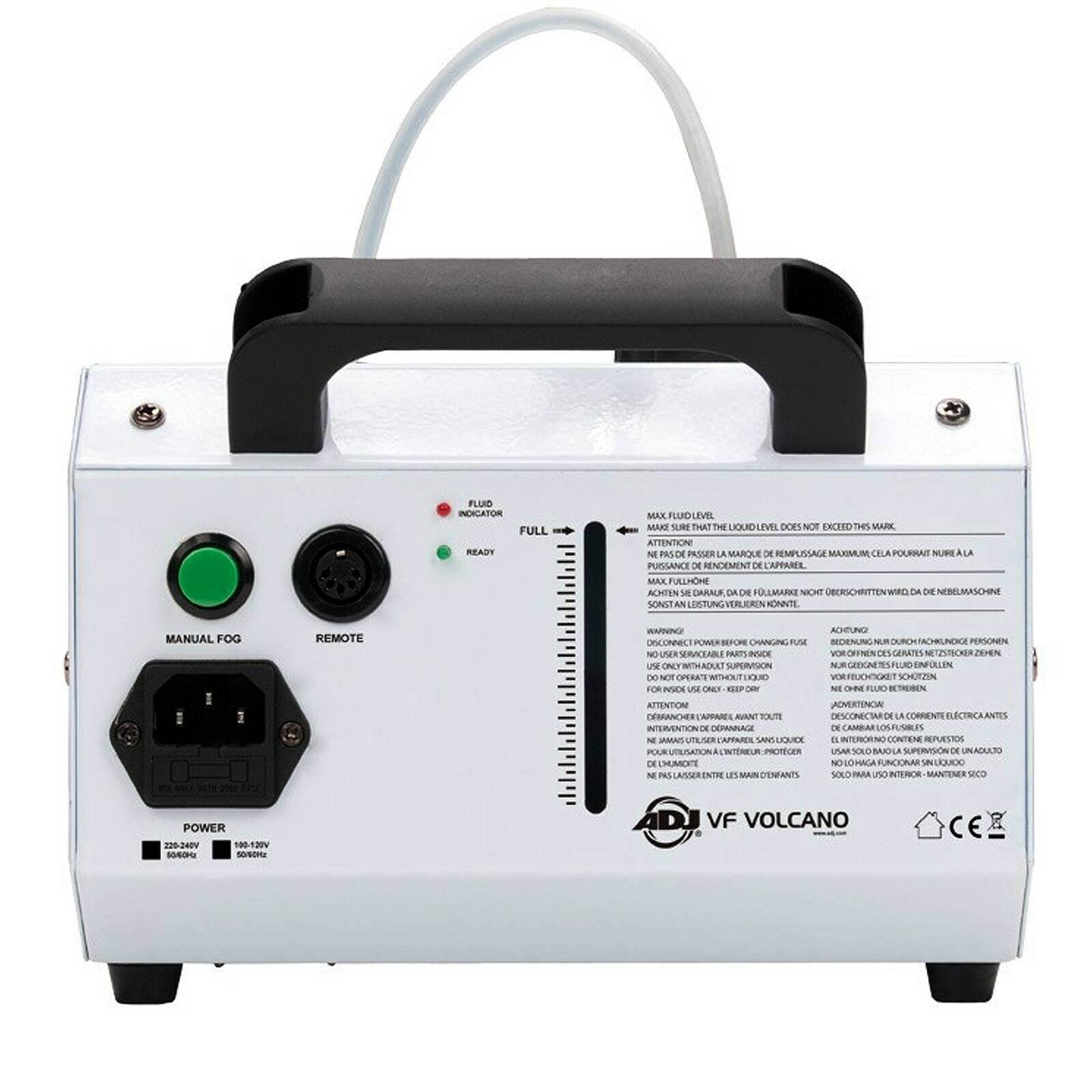 American DJ VF Volcano Vertical DMX Fog Machine + 1 Gallon Premium Fog Juice