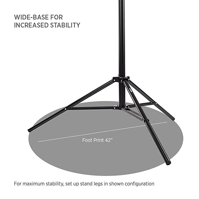 1x 98quot Photography amp Video Light Stand Kit for Lights Reflectors ModifiersCollapsibleSpring CushionedErgonomic KnobsBags amp Sandbags Included