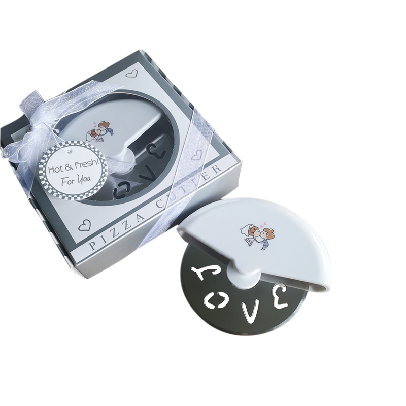 Pack Of 10 Piece Wedding Party Favor Pizza Cutter Wheels, Practical Kitchen Gift Pizza Knife Slicers