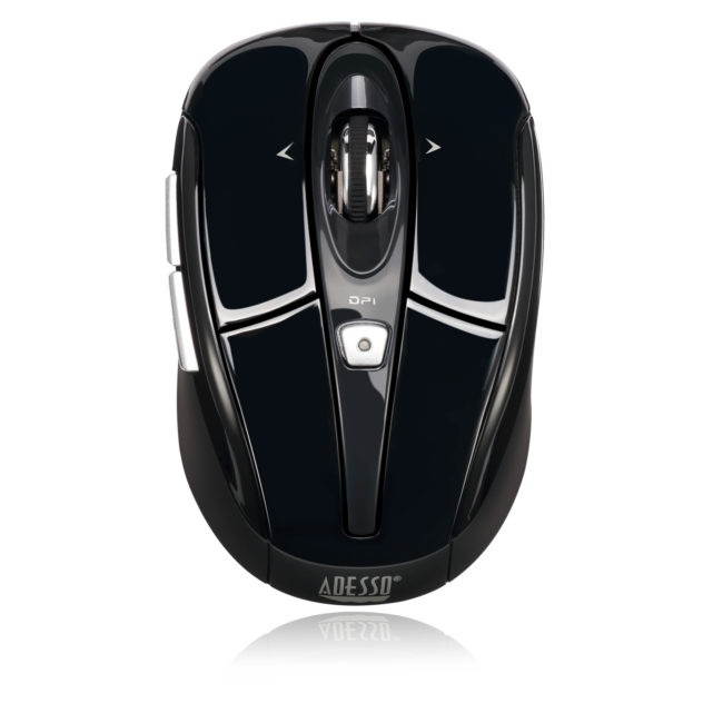2.4 GHz Wireless Programmable Nano Mouse Black 6 Buttons Tilt Wheel USB RF Wireless Optical 1600 dpi Mouse