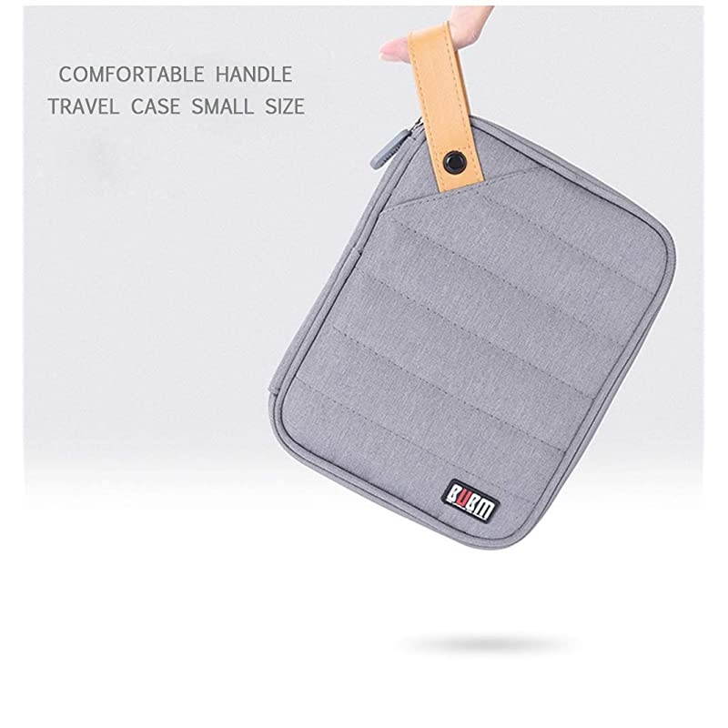 Handbag Small Size Travel Accessories Bag Electronics Organizer Cable Organizer Storage Bag for Power BankUSB Cable Flash Hard Drive Portable Travel Case Gray DIHMhui