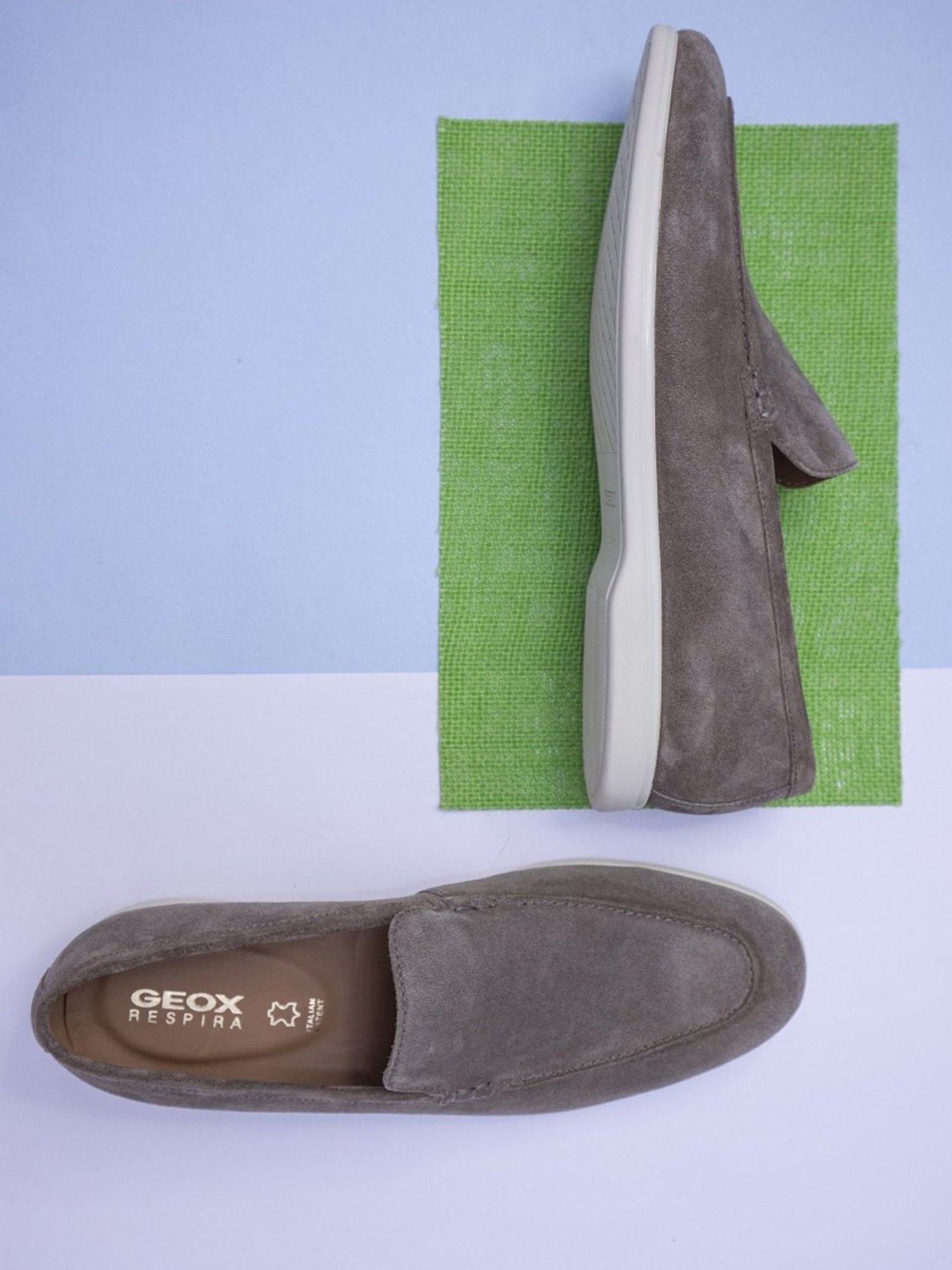 Geox Men's U Venzone Grey Loafers