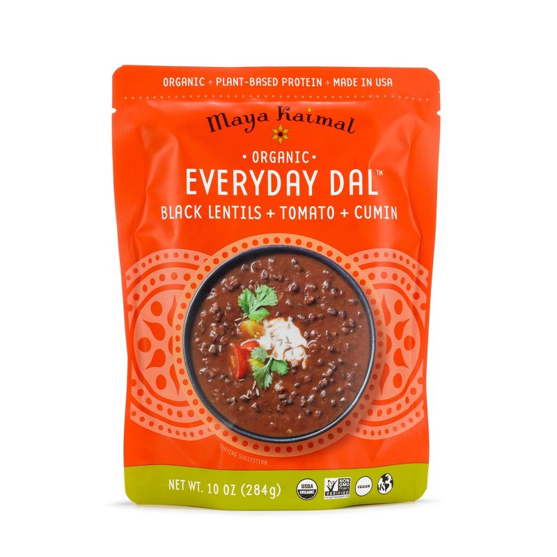 Maya Kaimal Organic Everyday Dal Black Lentils with Tomato and Cumin - 10oz